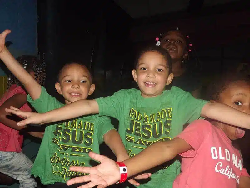 Summer camp fun at the roller rink.