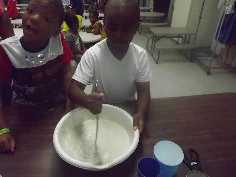 Summer cooking classes at Precious Blessings Academy.