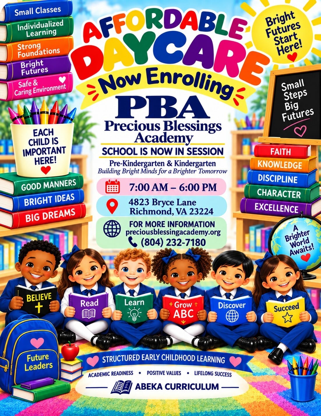 PBA English Daycare Flyer